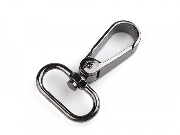 Kovová karabina s obrtlíkem průvlek 25 mm