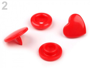 Plastové patentky velikost 20" srdce