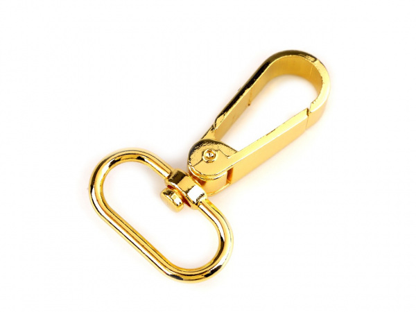 Kovová karabina s obrtlíkem průvlek 25 mm