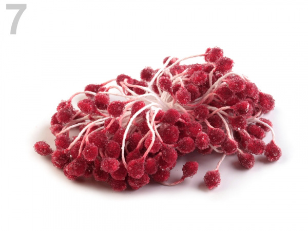 Květinové pestíky ojíněné, malý svazek