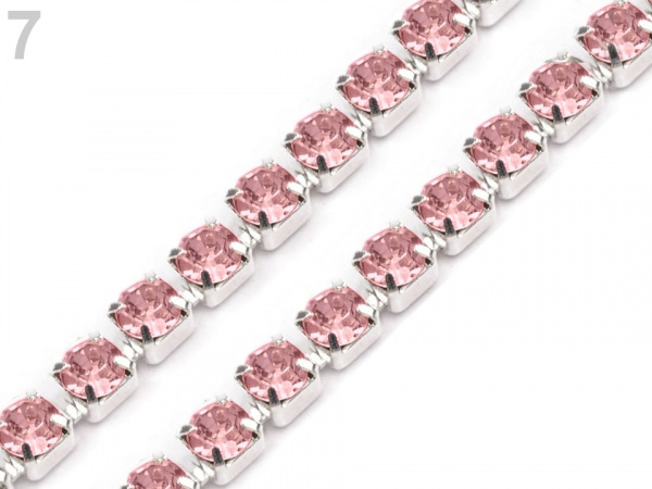 Štrasový prýmek / borta šíře 2,4 mm