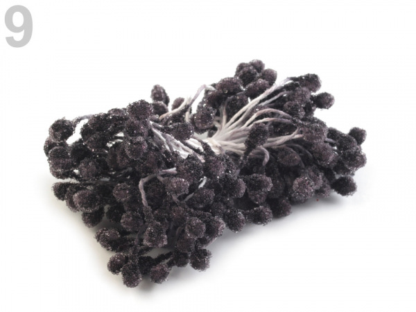 Květinové pestíky ojíněné, malý svazek