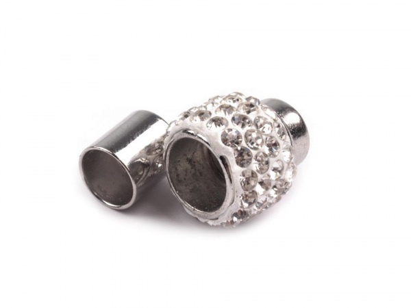 Magnetické zapínání Ø7 mm s broušenými kamínky