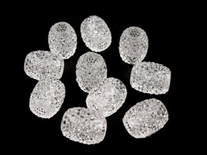 Plastové korálky s velkým průvlekem 13x15 mm