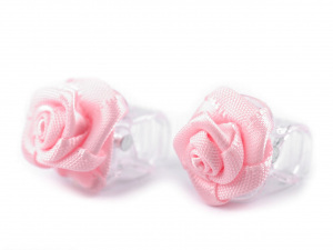 Skřipec do vlasů malý 10x13-15 mm s růžičkou