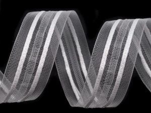 Záclonovka 1 skladová šíře 25 mm