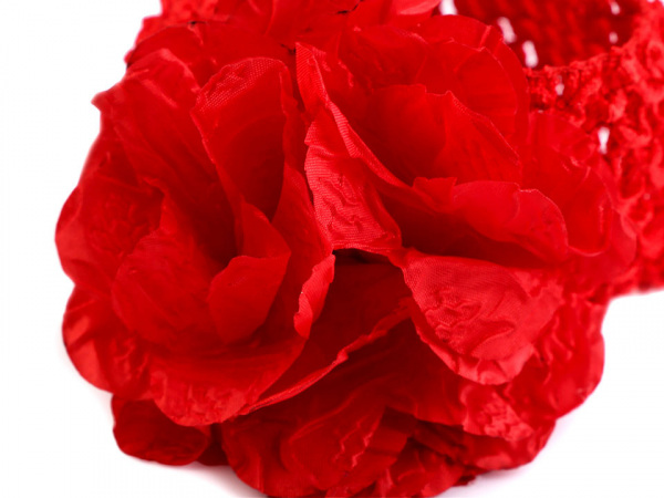 Dětská elastická čelenka do vlasů s květem