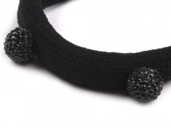 Gumičky do vlasů s korálky