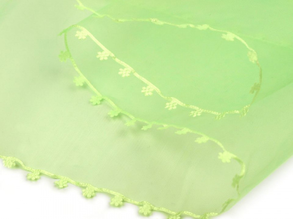 Stuha s květy na okrajích šíře 11,5 cm