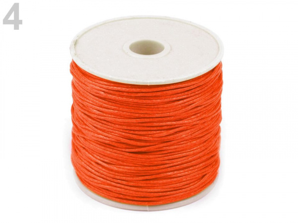 Šňůra bavlněná Ø0,8 mm voskovaná