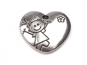Přívěsek srdce 19x21 mm