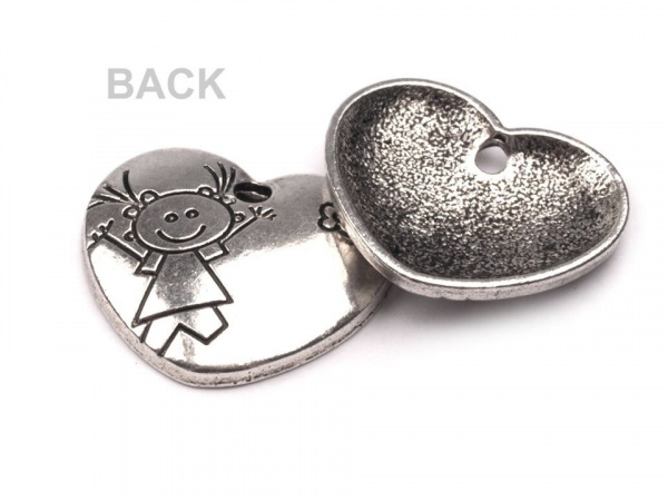 Přívěsek srdce 19x21 mm