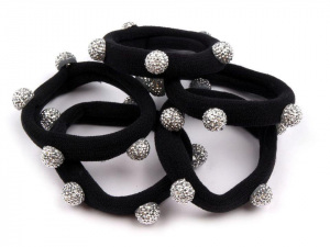 Gumičky do vlasů s korálky