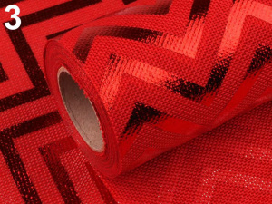 Imitace juty šíře 36 cm chevron