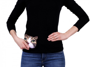 Peněženka kočka 11x11,5 cm