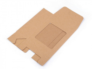 Papírová krabice s průhledem