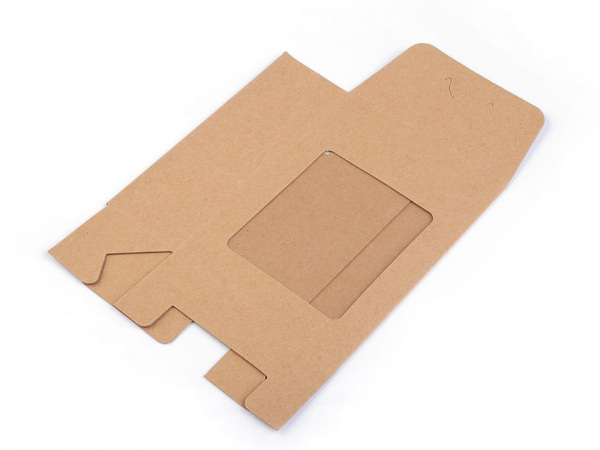 Papírová krabice s průhledem