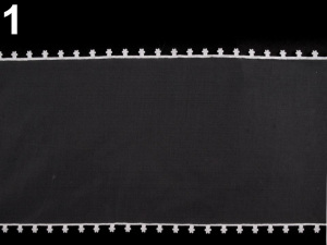 Stuha s květy na okrajích šíře 11,5 cm