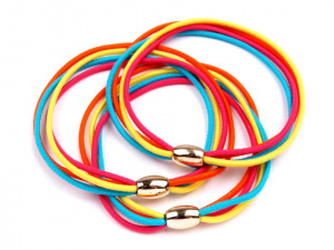 Gumička do vlasů s korálkem