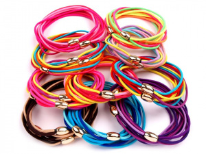 Gumička do vlasů s korálkem