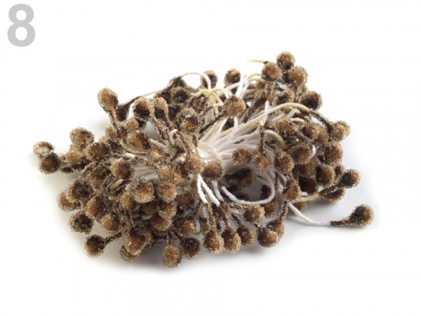 Květinové pestíky ojíněné, malý svazek