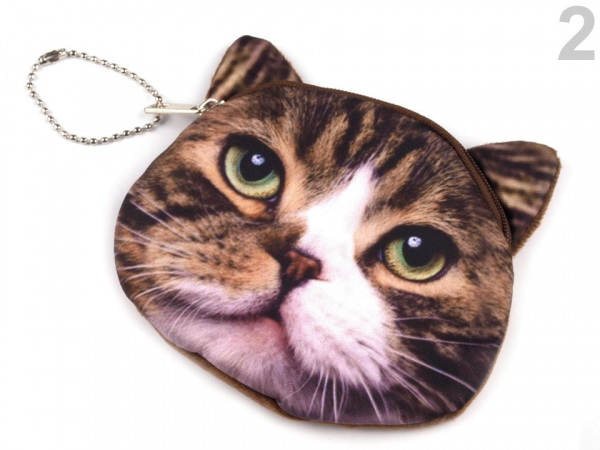 Peněženka kočka 11x11,5 cm