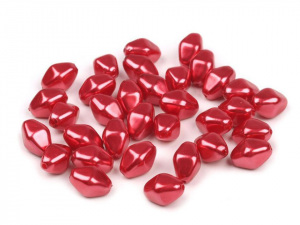 Plastové voskové korálky / perly Glance lucerna 8x12 mm