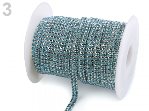 Štrasová metráž šíře 5 mm