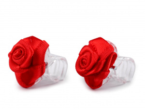 Skřipec do vlasů malý 10x13-15 mm s růžičkou