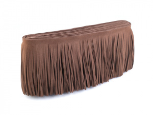 Třásně z eko kůže šíře 15 cm