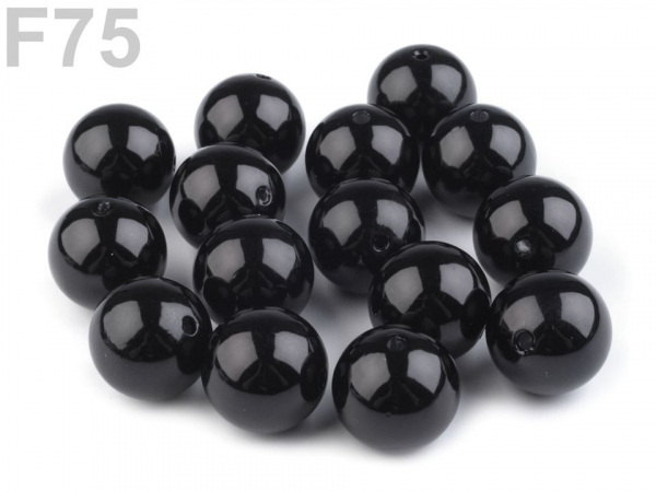 Plastové voskové korálky / perly Glance Ø20 mm