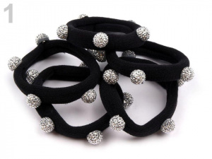 Gumičky do vlasů s korálky