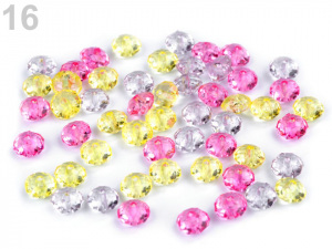 Plastové korálky broušené slavík 6x8 mm