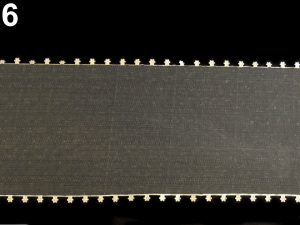 Stuha s květy na okrajích šíře 11,5 cm