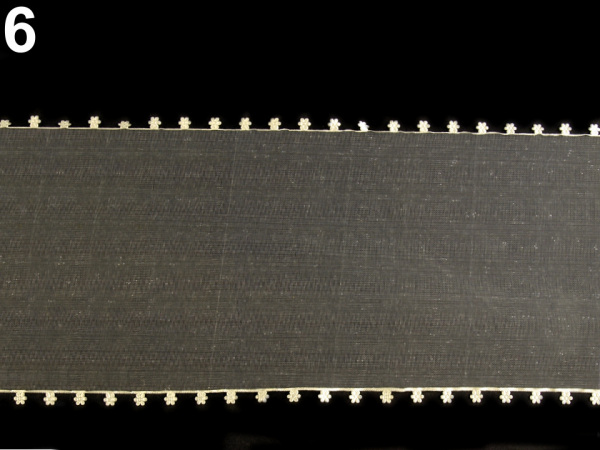 Stuha s květy na okrajích šíře 11,5 cm