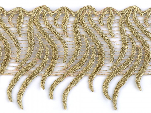 Vyšívaná krajka / prýmek zlatá