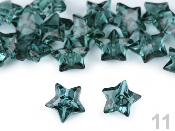 Knoflík hvězdička velikost 20"