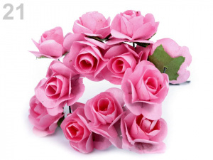 Růže na drátku / polotovar na vývazky Ø20 mm