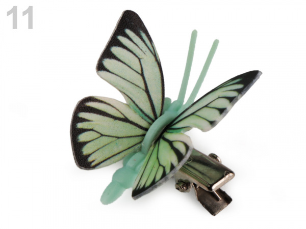 Dekorace motýl 3D s klipem
