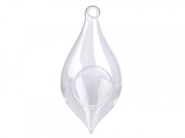 Skleněná kapka 6,3x13,6 cm aerárium