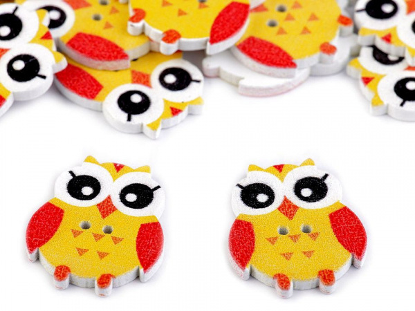 Knoflík dětský velikost 40" sova