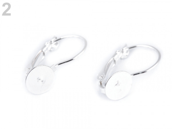 Náušnicové zapínání 20 mm uzavřené s miskou / ploškou