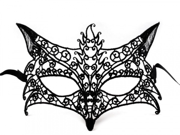 Karnevalová maska - škraboška krajková