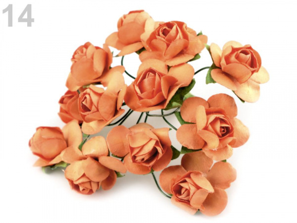 Růže na drátku / polotovar na vývazky Ø20 mm