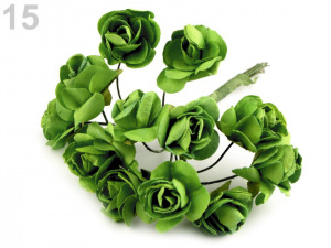 Růže na drátku / polotovar na vývazky Ø20 mm