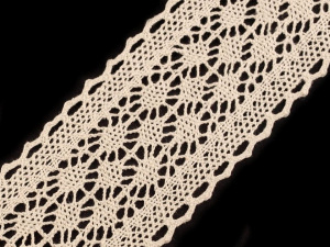 Krajka / vsadka paličkovaná šíře 60 mm