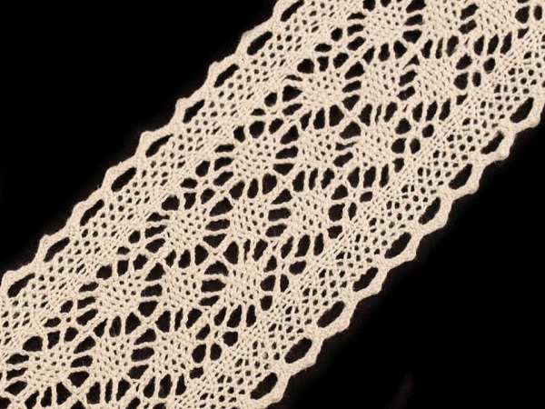 Krajka / vsadka paličkovaná šíře 60 mm