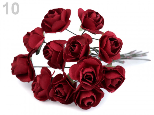 Růže na drátku / polotovar na vývazky Ø20 mm