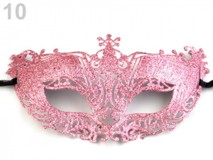 Karnevalová maska - škraboška s glitry