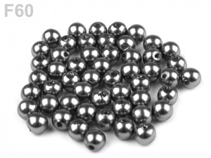 Plastové voskové korálky / perly Glance Ø6 mm